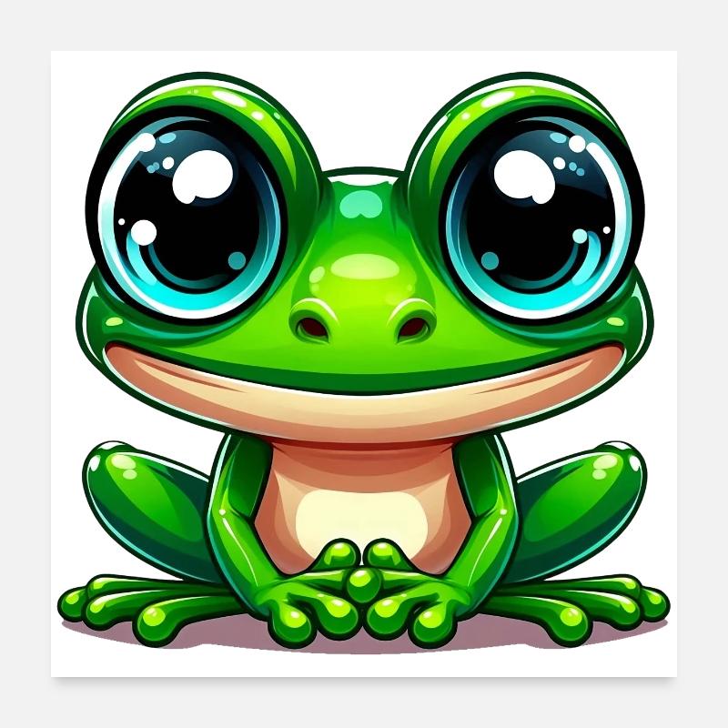 Frosch Poster 60x60 cm