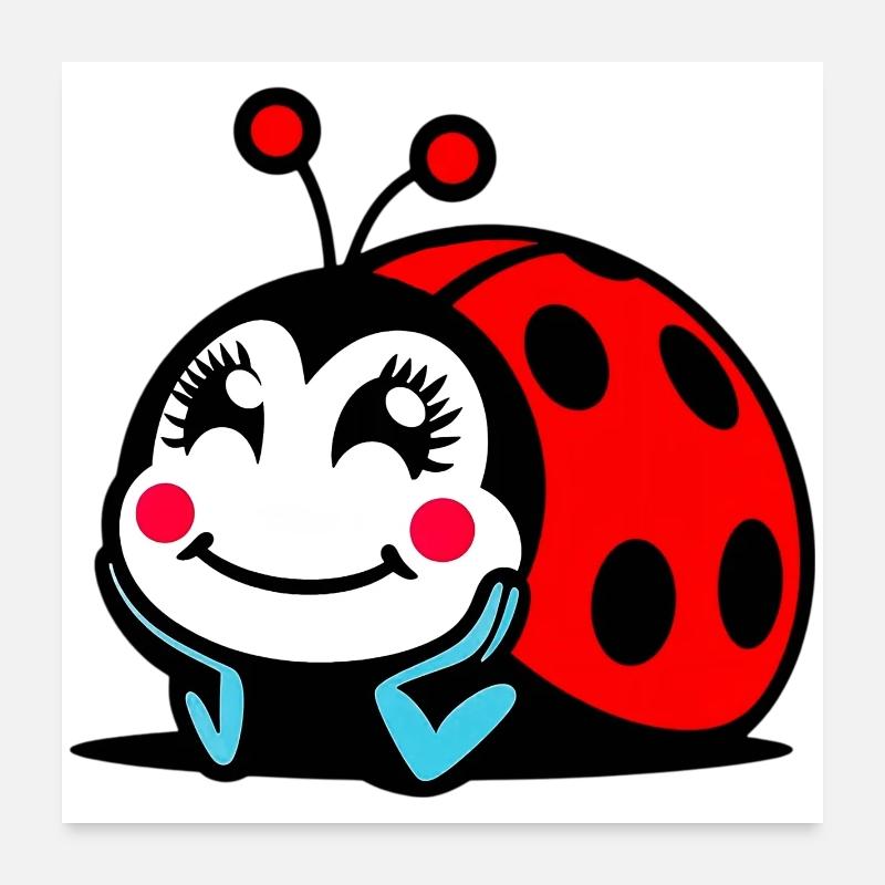 Ladybird Poster 24" x 24" (60x60 cm)