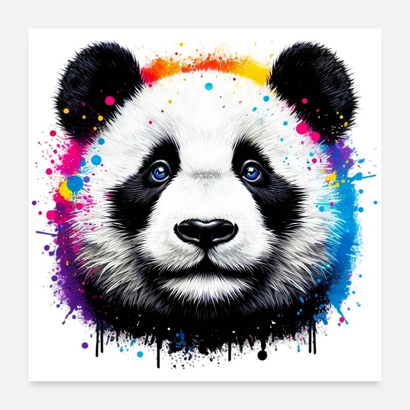 Panda Poster 24" x 24" (60x60 cm)