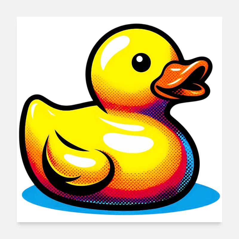 Caneton Canard Canard Canard Poster 60 x 60 cm