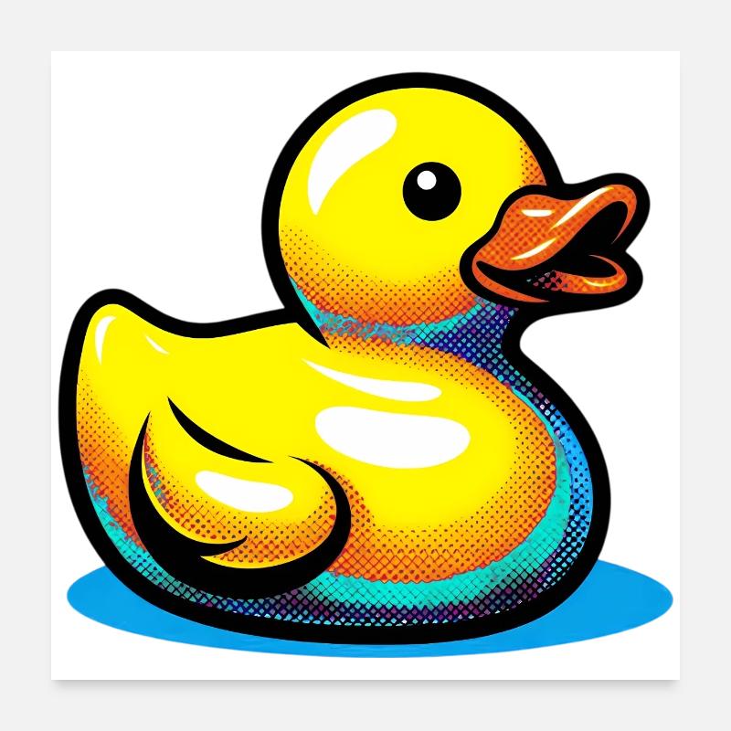 Caneton Canard Canard Canard Poster 60 x 60 cm