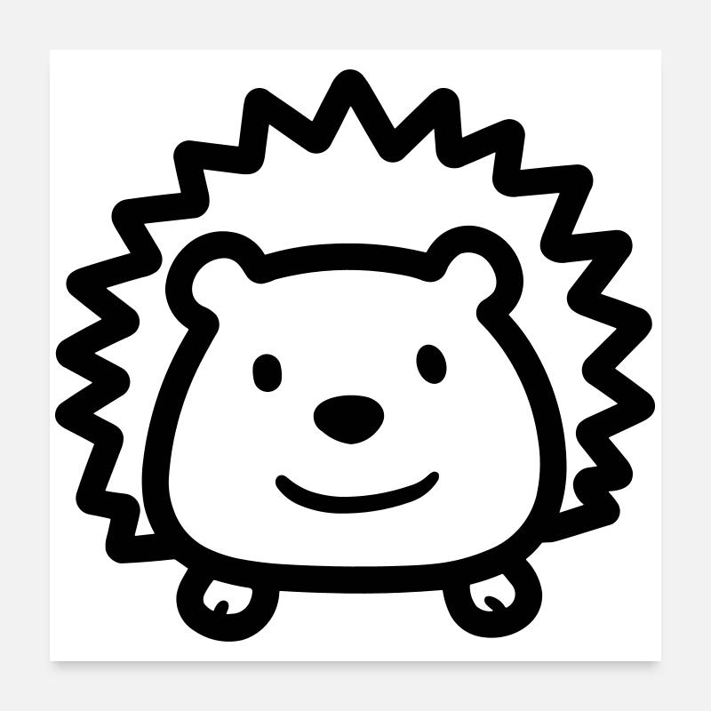 Igel Poster 60x60 cm