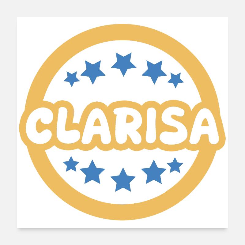 Clarisa en cadeau Poster 60 x 60 cm