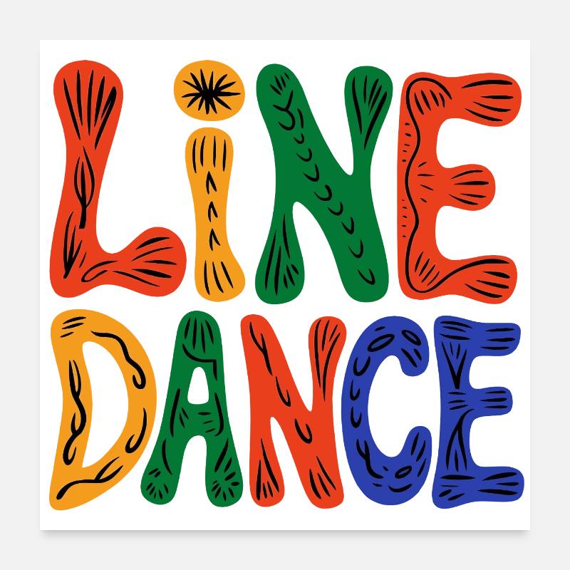 Live Dance Poster 60x60 cm