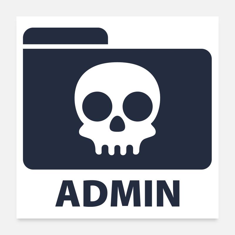Admin Poster 60x60 cm
