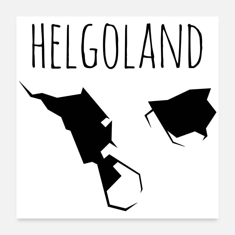 helgoland Poster 60x60 cm