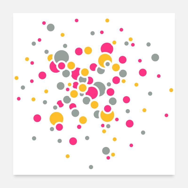 Konfetti Poster 60x60 cm