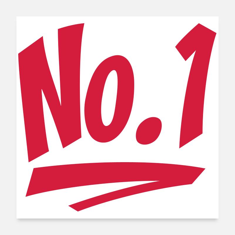 No 1 Poster 60x60 cm