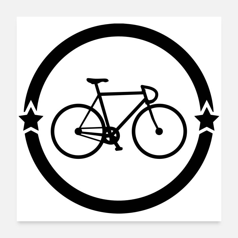 Cyclisme / Cycliste / Vélo / VTT / BMX Poster 60 x 60 cm
