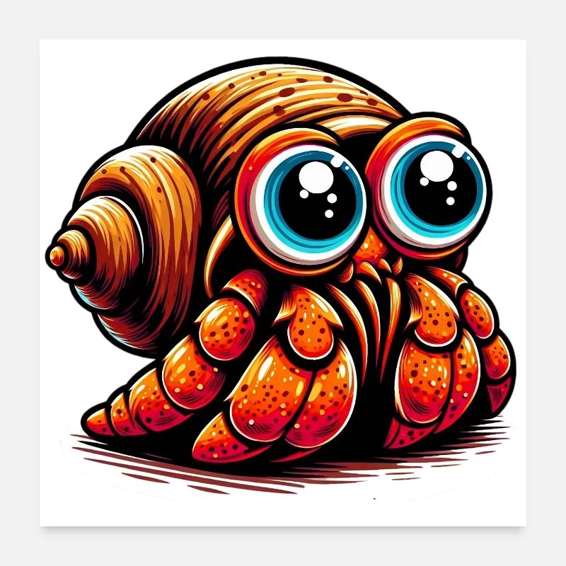 Bernard-l'ermite Poster 60 x 60 cm