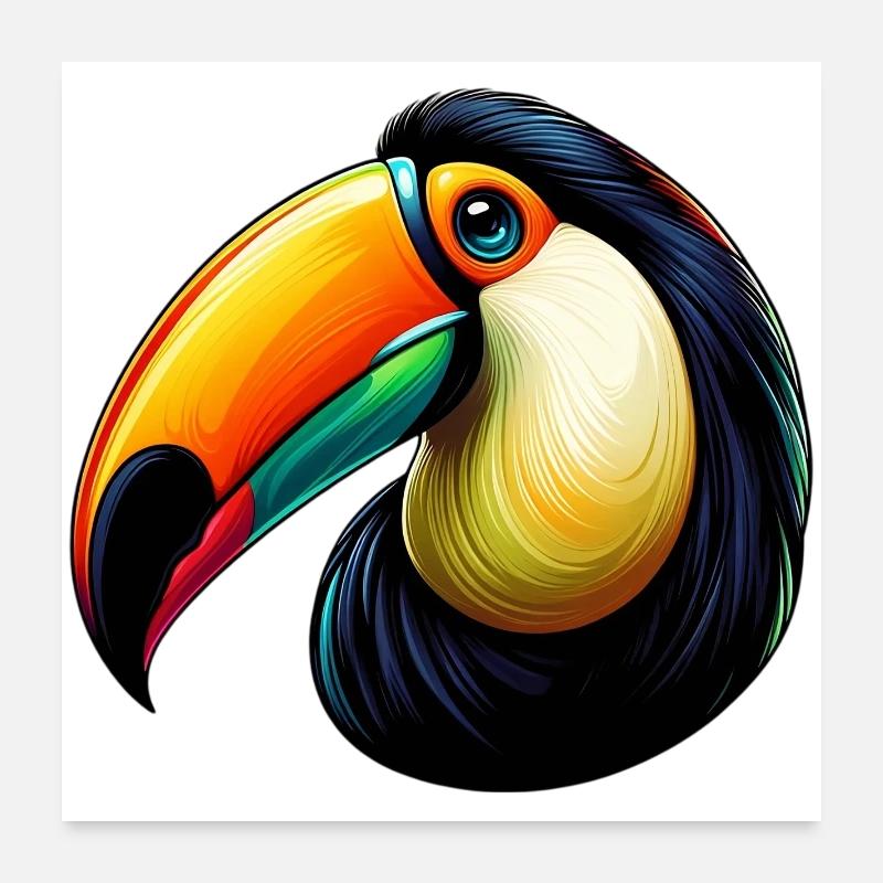 Tukan Poster 60x60 cm