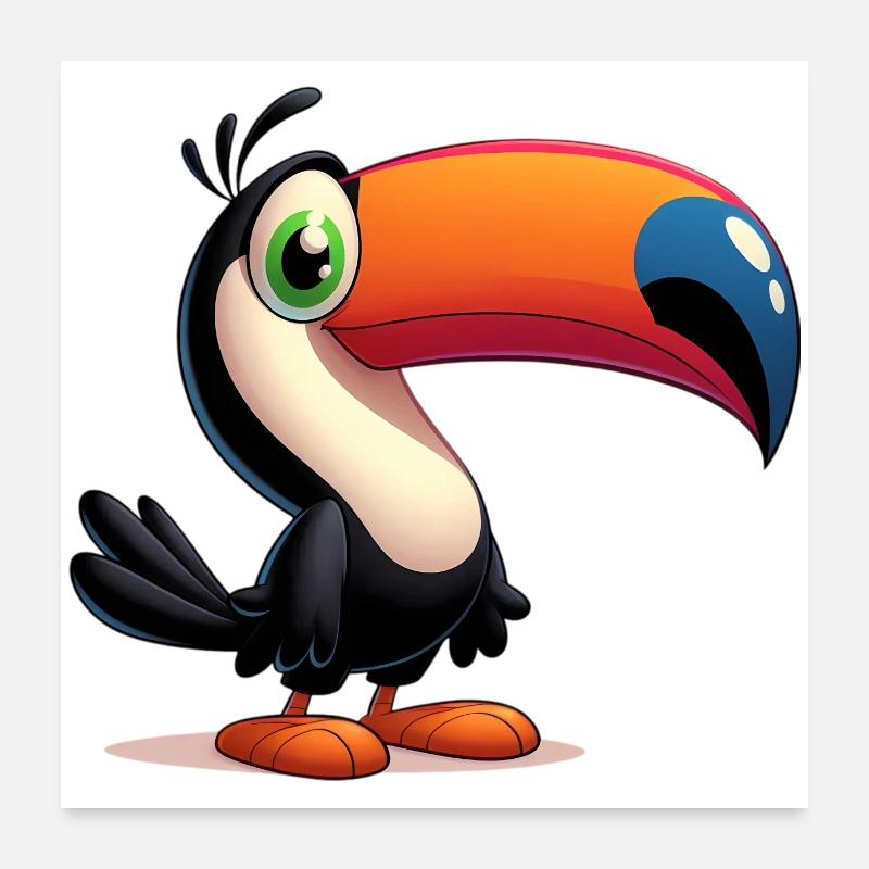 Toucan Poster 60 x 60 cm