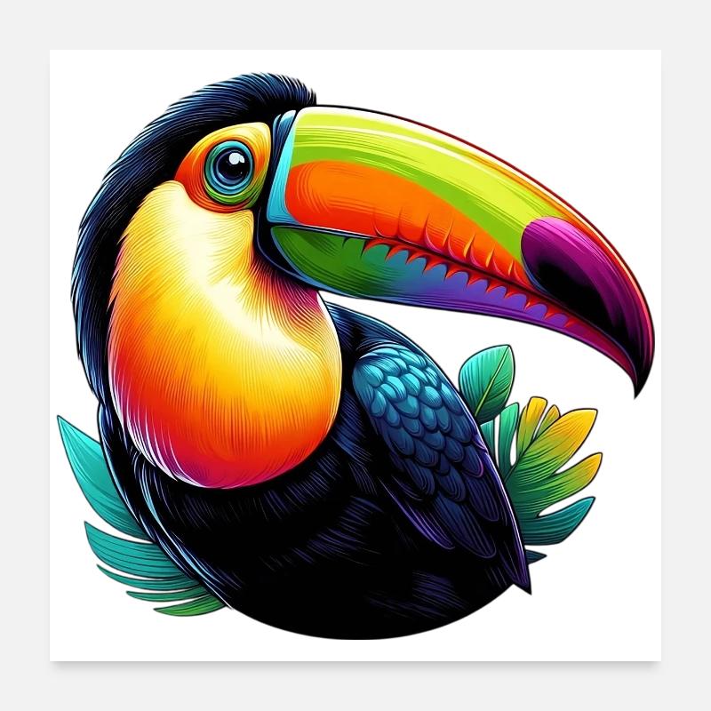 Tukan Poster 60x60 cm