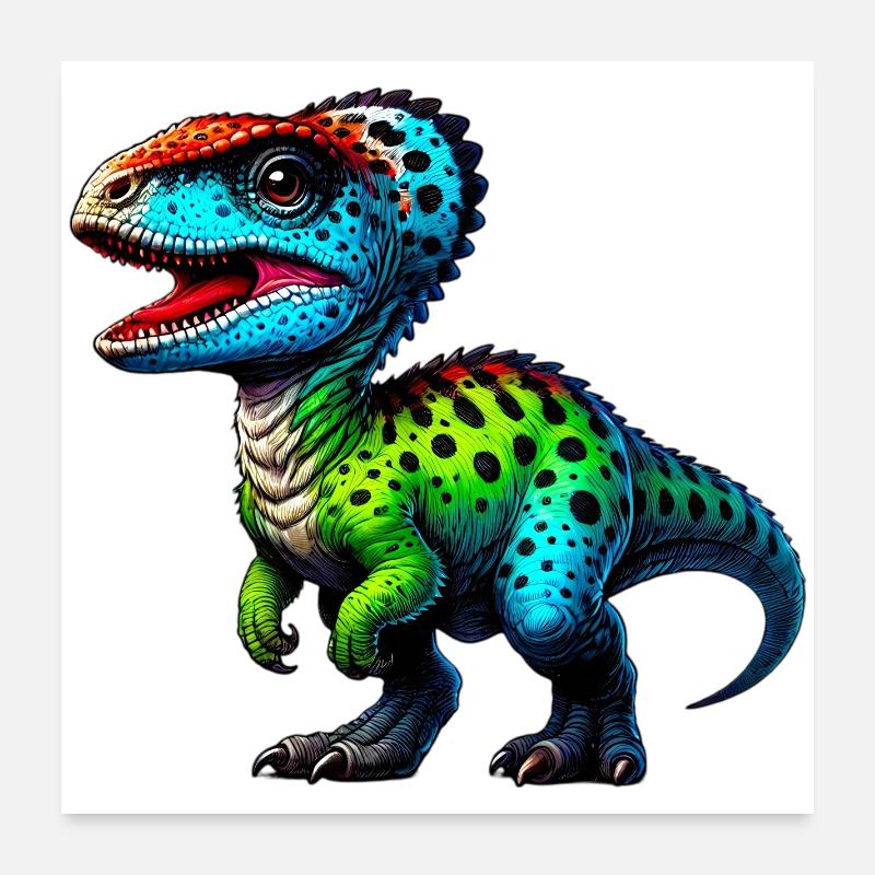 Dinosaurier Poster 60x60 cm