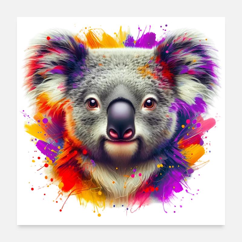 Koala Poster 60 x 60 cm