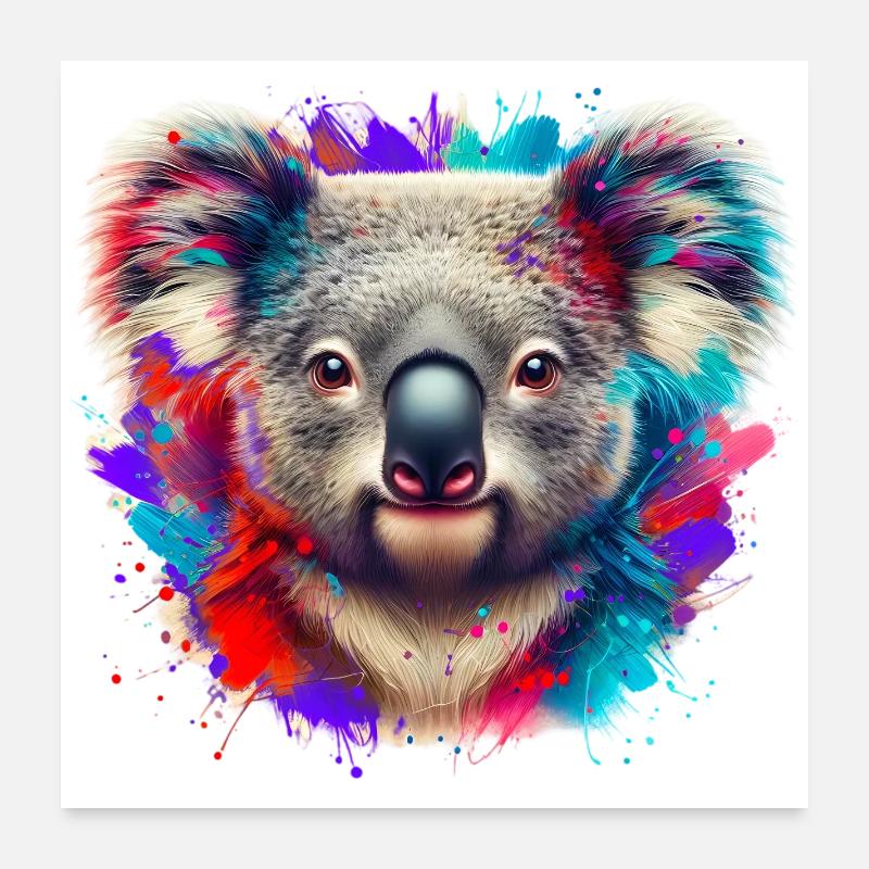 Koala Poster 60 x 60 cm