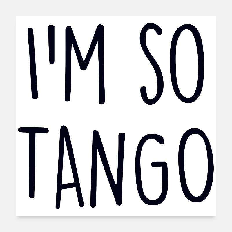 Danseur de tango Poster 60 x 60 cm