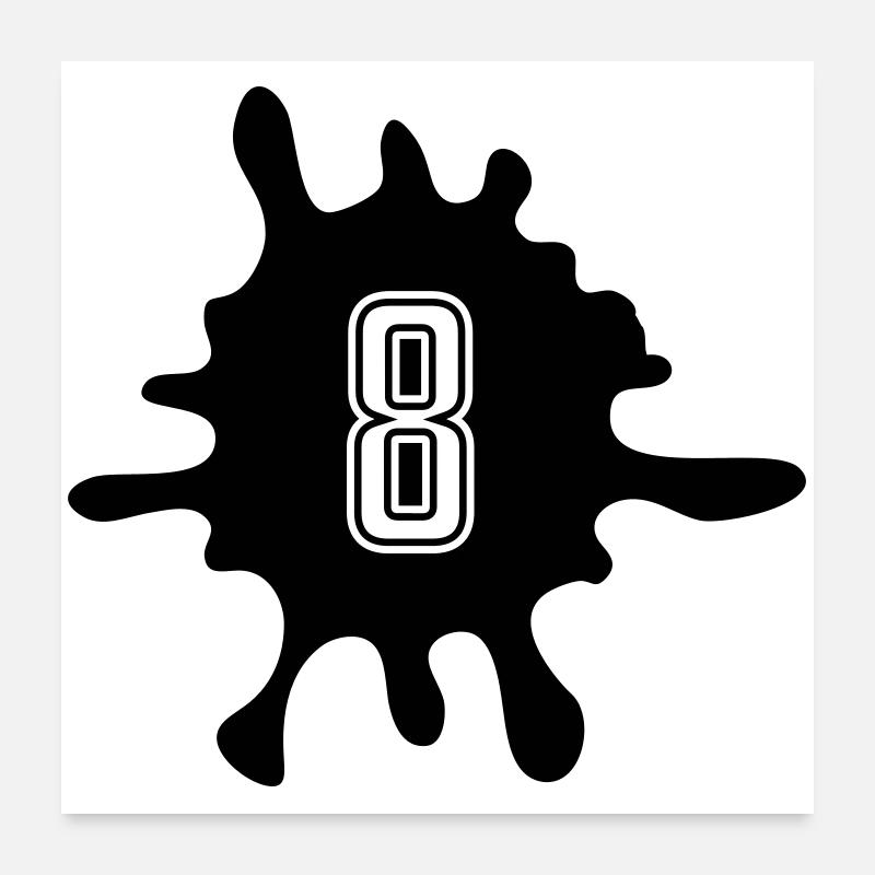 Nombre de Blobs 8 Poster 60 x 60 cm