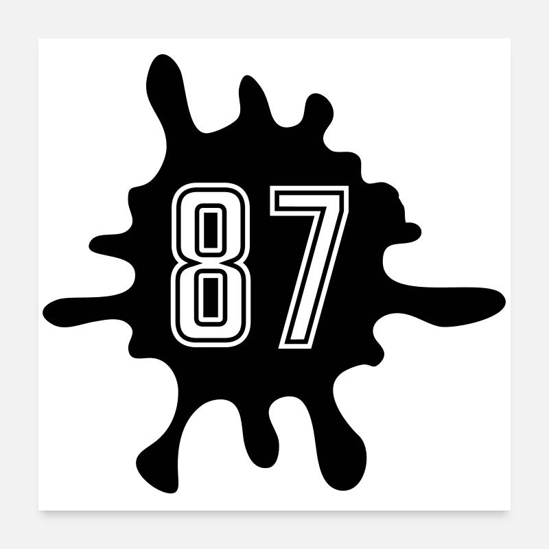 Nombre de Blobs 87 Poster 60 x 60 cm