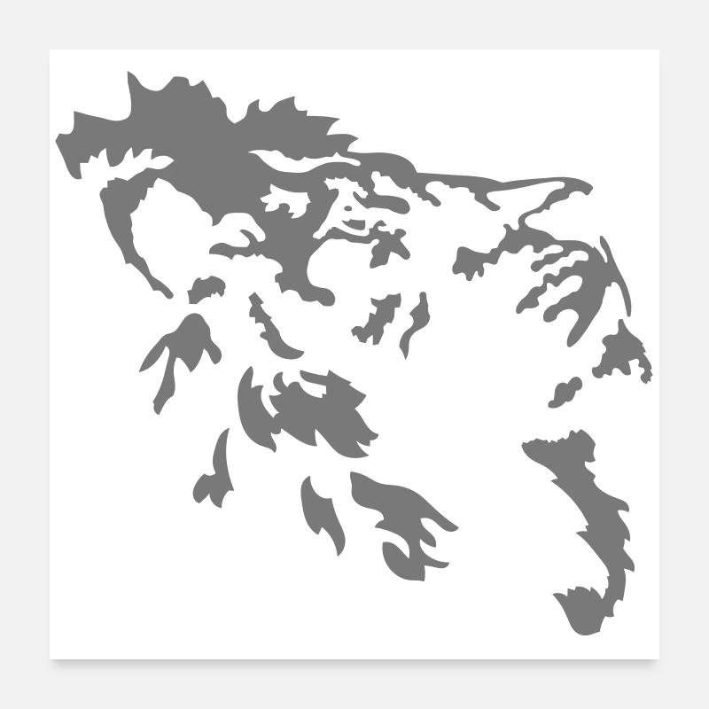 Lion Poster 24" x 24" (60x60 cm)