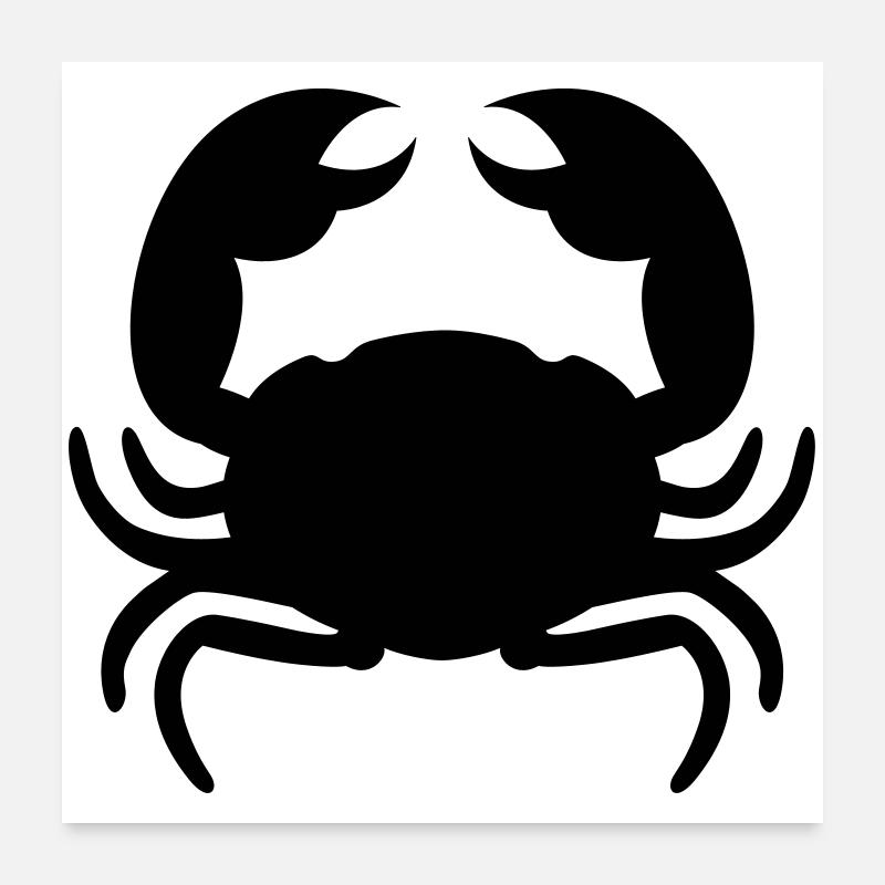 krabbe Poster 60x60 cm