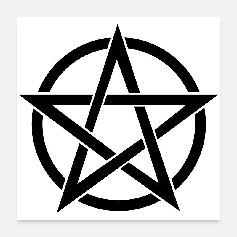 pentagram Poster 24" x 24" (60x60 cm)