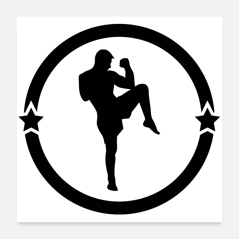 Kickboxing / Kickboxer / Kick Boxing / Kick Boxer Poster 24" x 24" (60x60 cm)