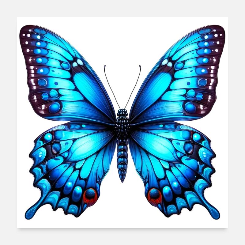 Schmetterling Poster 60x60 cm