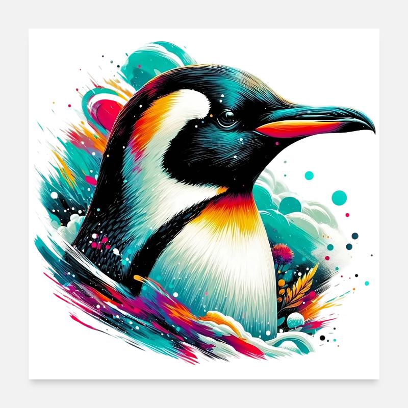 Penguin Poster 24" x 24" (60x60 cm)