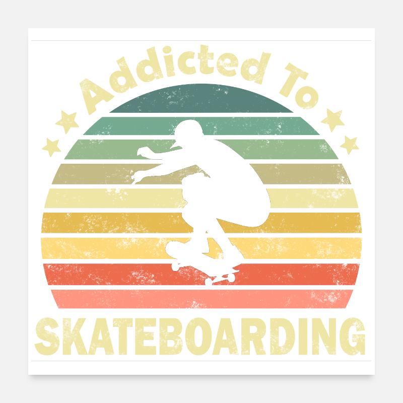 Skateboard Skater Poster 24" x 24" (60x60 cm)