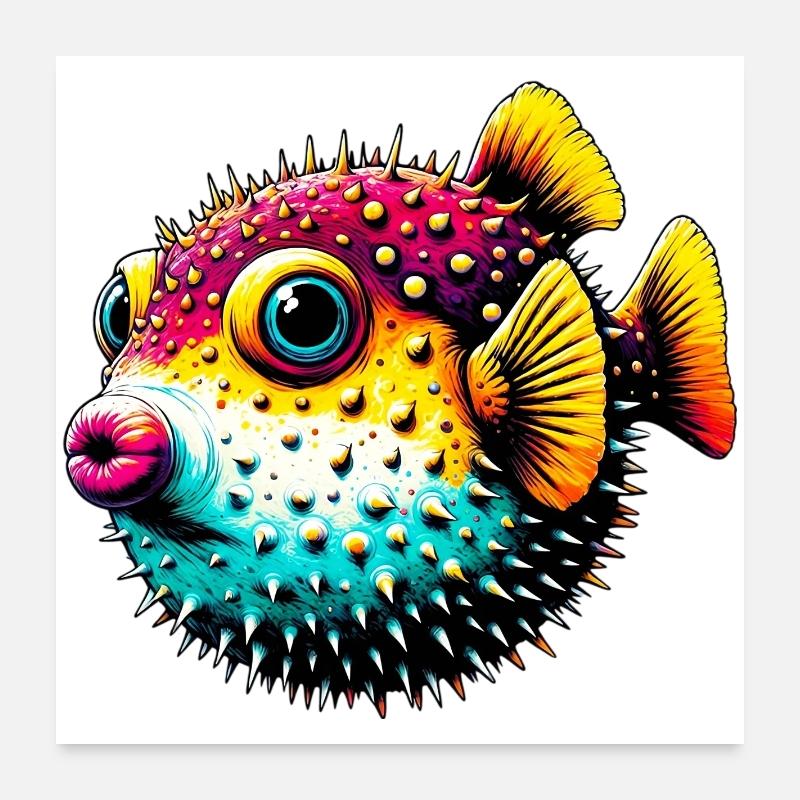 Blowfish Poster 60 x 60 cm