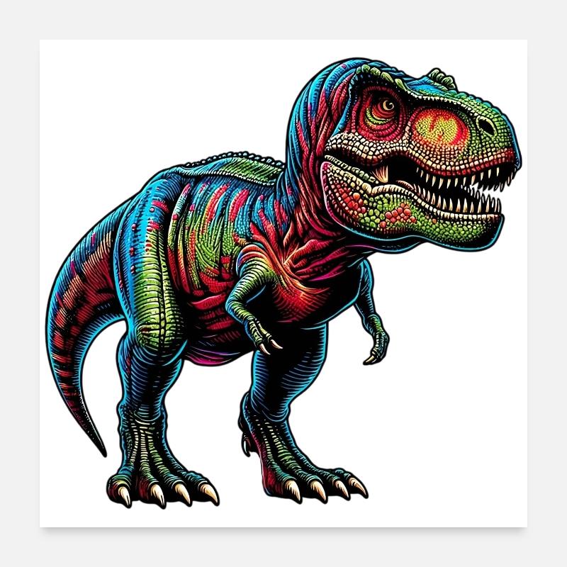 Dinosaur Poster 24" x 24" (60x60 cm)