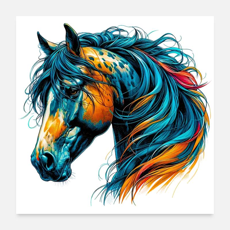Cheval Poster 60 x 60 cm