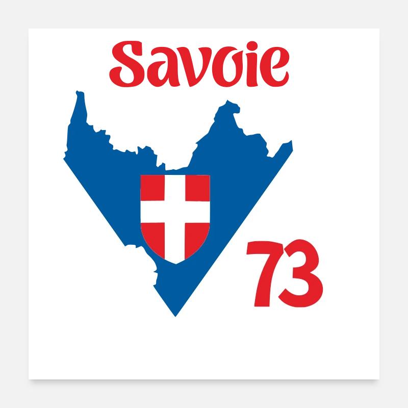 Savoie 73 Poster 60 x 60 cm