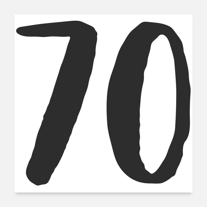 Nombre de 70 Poster 60 x 60 cm