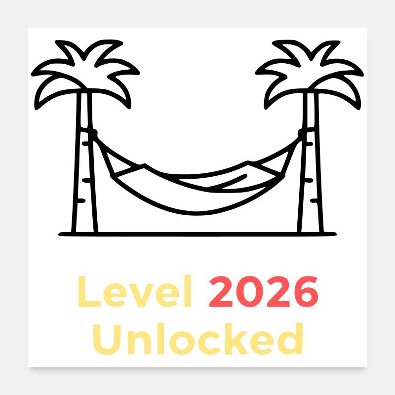 Level 2026 Unlocked Completion Poster 24" x 24" (60x60 cm)
