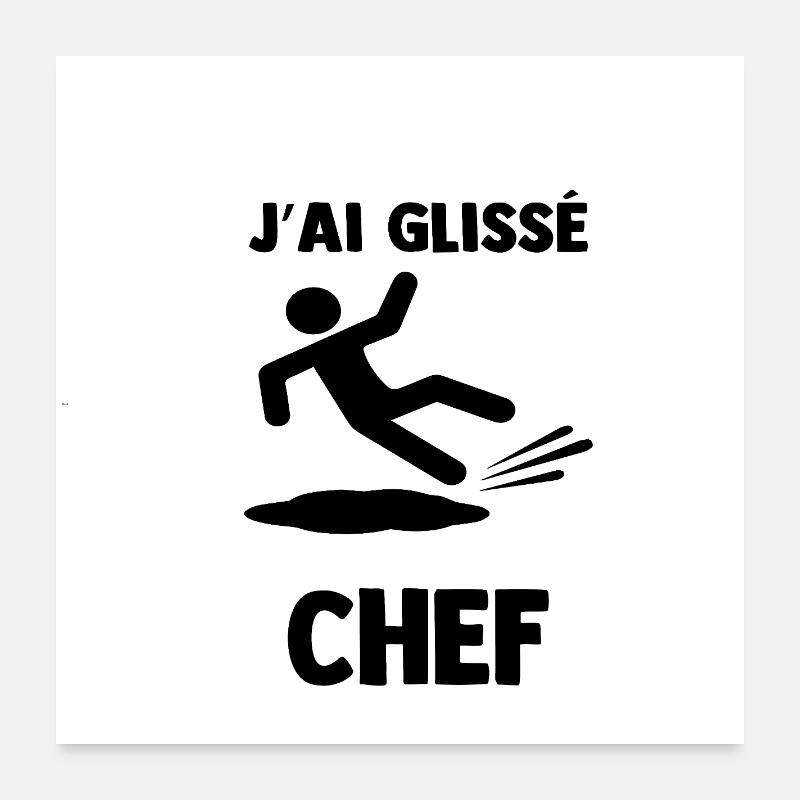 glisse_chef Poster 60 x 60 cm