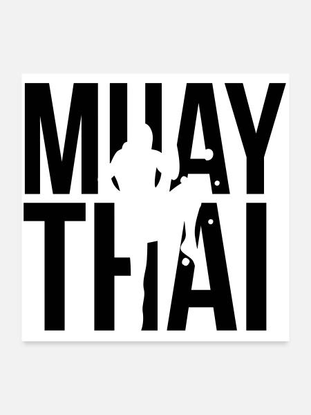 muay thai - Poster 24" x 24" (60x60 cm) - white - Front