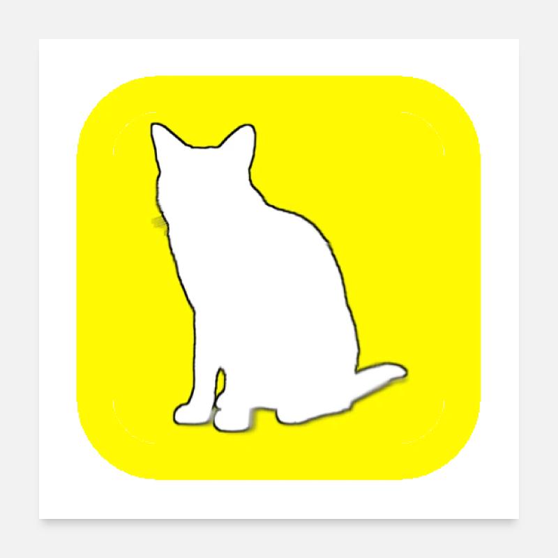 SnapChat (te) (gioco di parole francese) Poster 60x60 cm