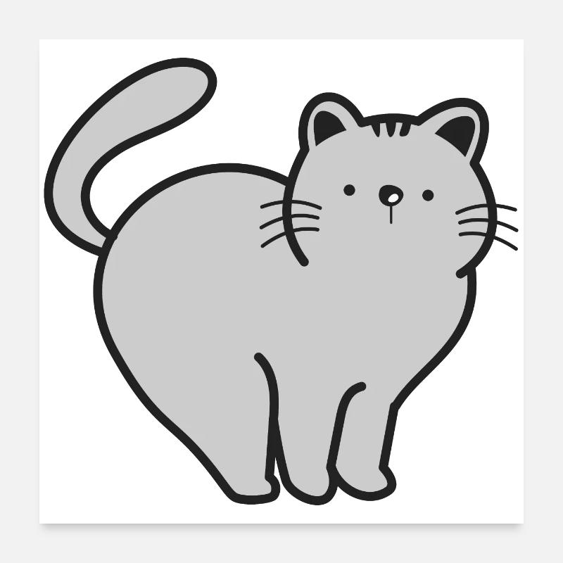 Chats Chats Poster 60 x 60 cm