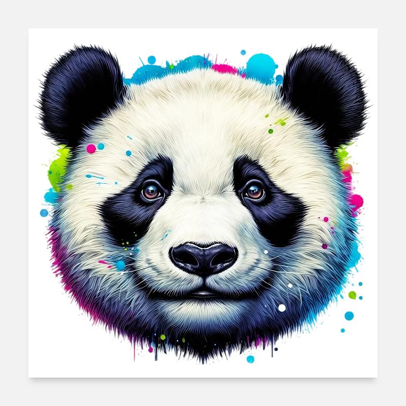 Panda Poster 60x60 cm