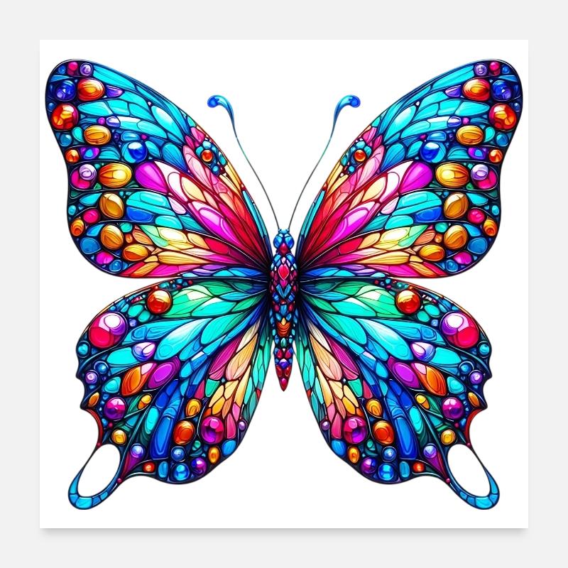 Butterfly Poster 24" x 24" (60x60 cm)