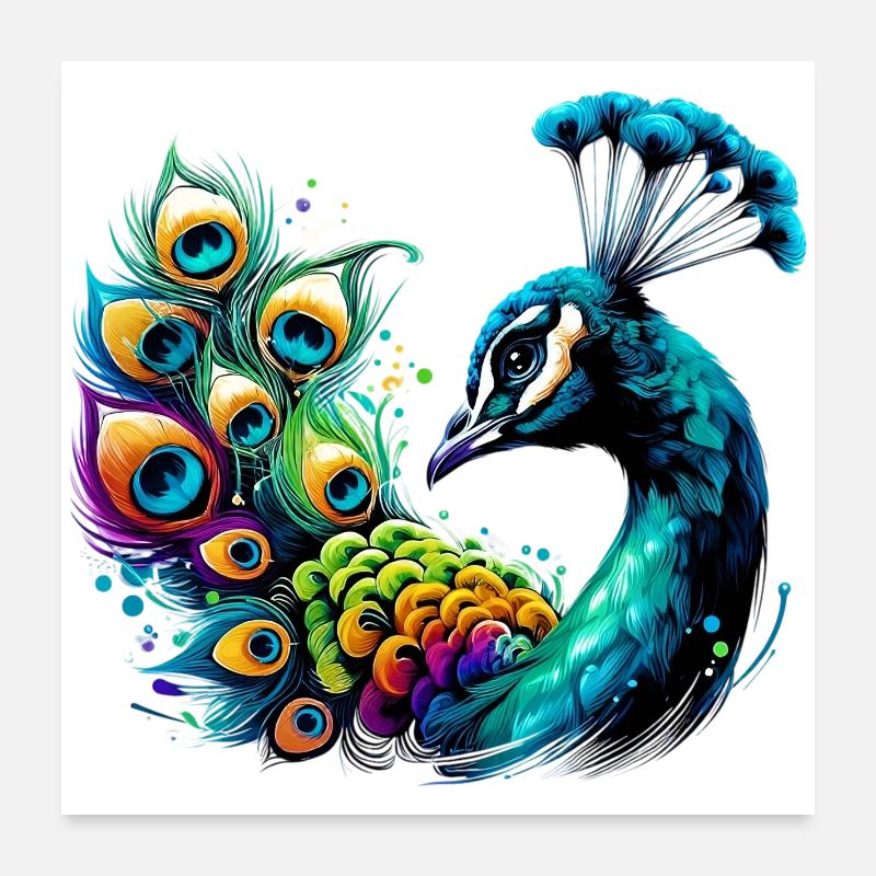 Paon Poster 60 x 60 cm