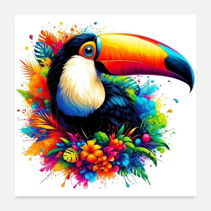 Tukan Poster 60x60 cm