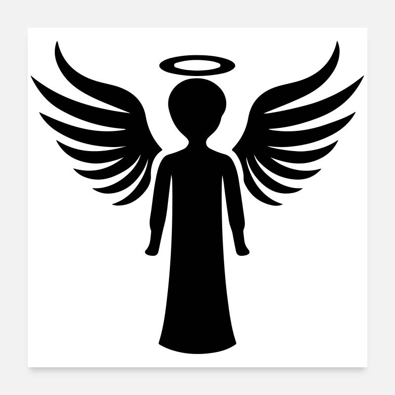 Symbole de l’ange Poster 60 x 60 cm