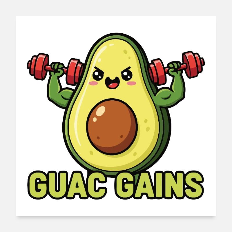 Musclecado Poster 60 x 60 cm