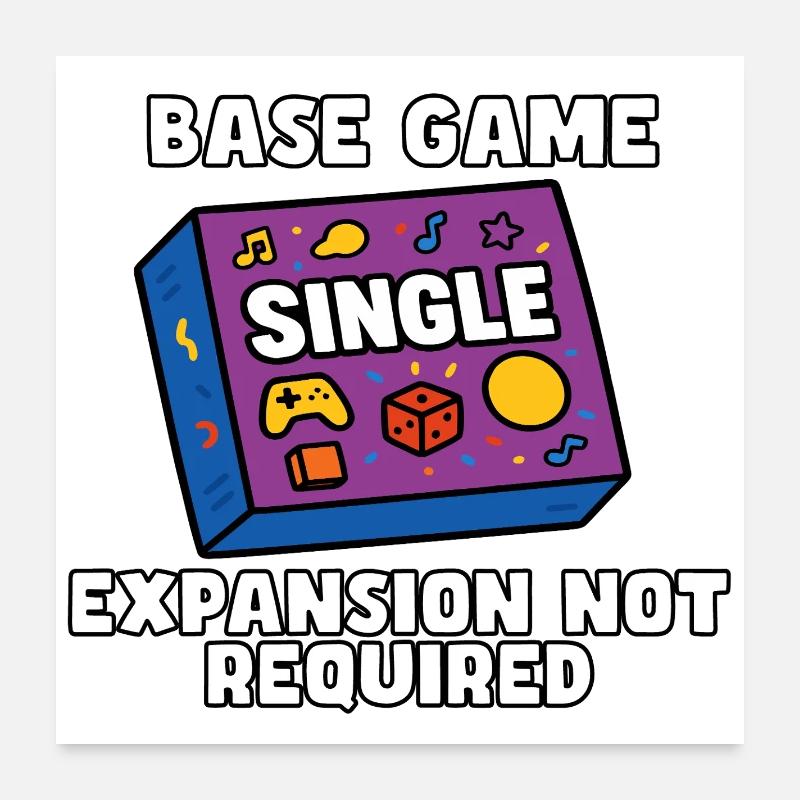 Jeu de base : Édition unique - Poster 60 x 60 cm - blanc