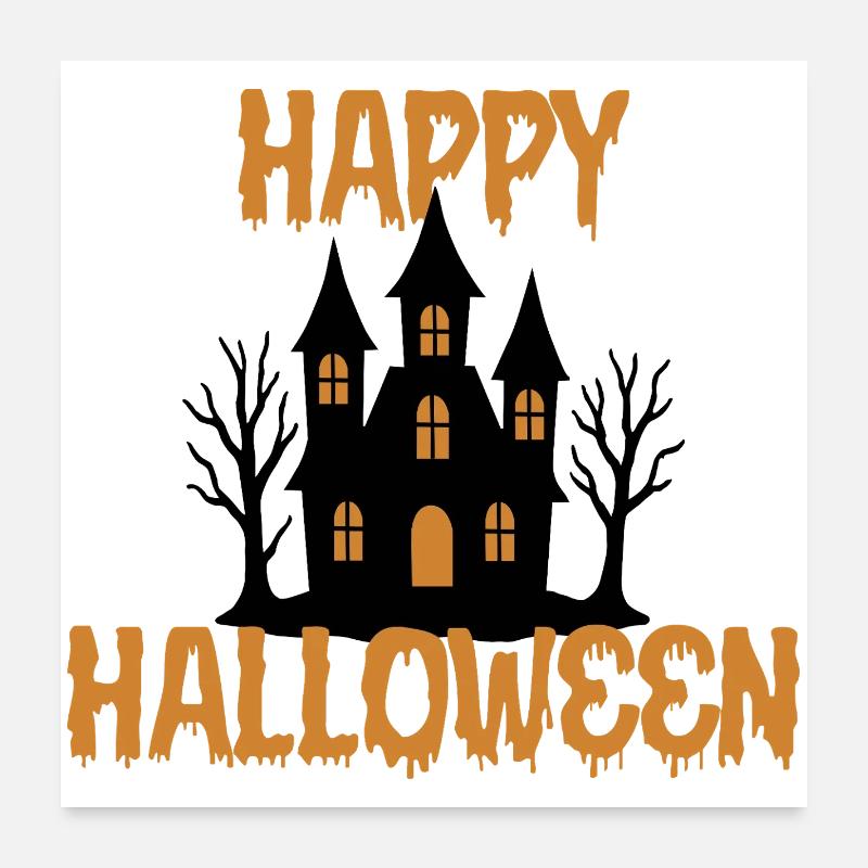 Joyeux halloween Poster 60 x 60 cm