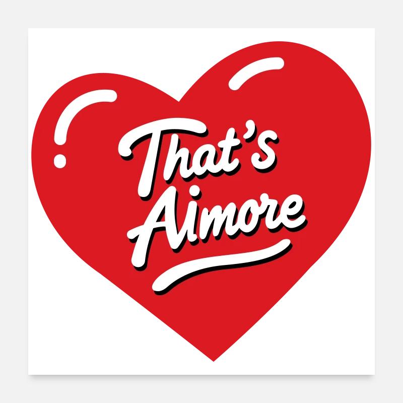 C’est le jeu de mots « AiMore » avec elle Poster 60 x 60 cm