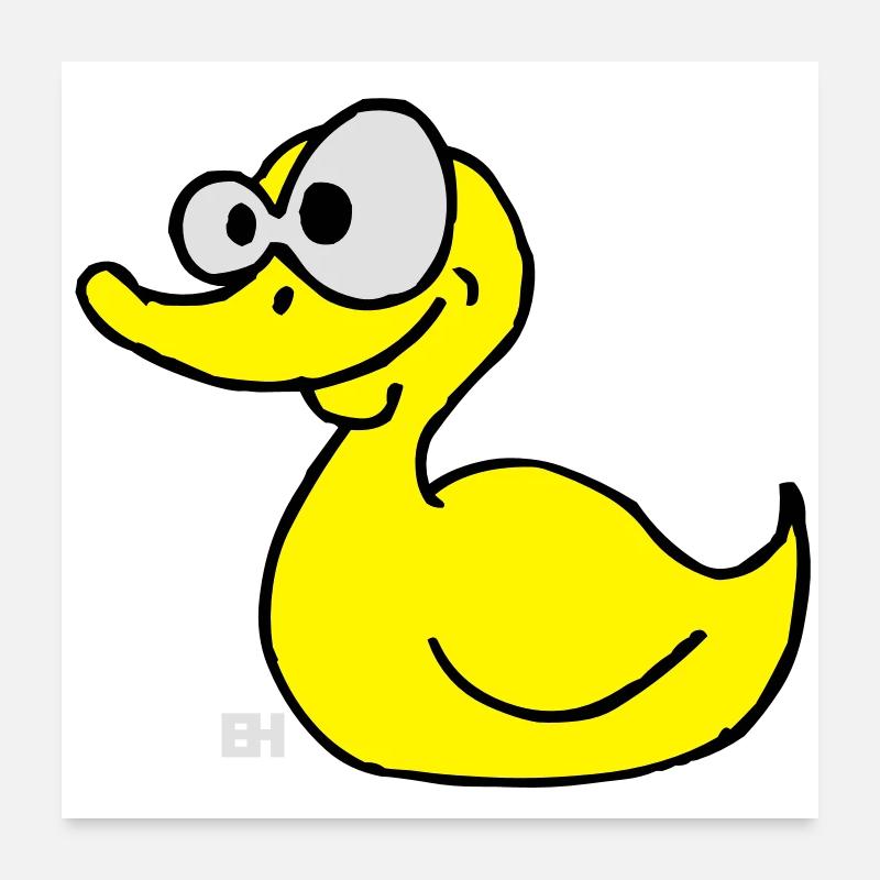 Canard en caoutchouc Poster 60 x 60 cm